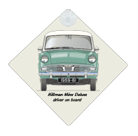 Hillman Minx IIIA Deluxe 1959-61 Car Window Hanging Sign
